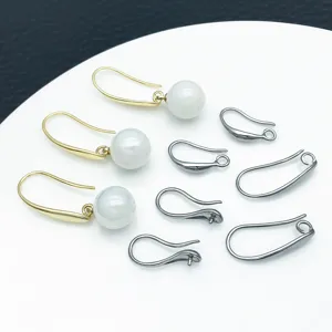 DIY Perlenohrringe und Metall Ohrhaken, kupfervergoldete Schmuckherstellung Zubehörteile.