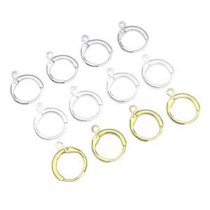 Ganci per orecchini color argento e oro per la creazione di gioielli fai da te accessori.