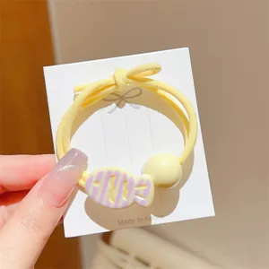 Schattige cartoon vis haarband snoepkleur haaraccessoire elastiekje voor vrouwen detail