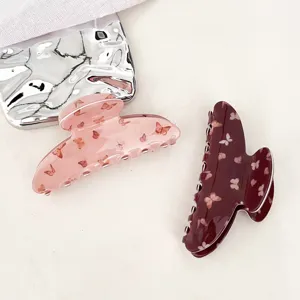 Schattige vlinder haarklem voor vrouwen, stijlvolle acryl haarklem voor dagelijks gebruik.