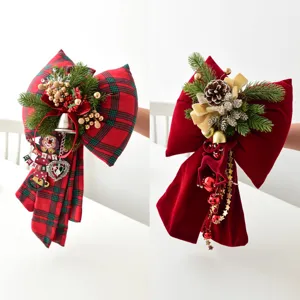Christmas decorative oversized bow pendant handmade festive tree window hanging ornament