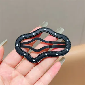Black polka dot cloud hair clip cute BB clip side fringe hairpin daily sweet hair accessories