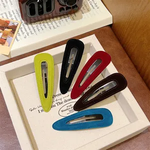 Korean autumn winter velvet BB hair clips set sweet side hairpins fashion hair accessories