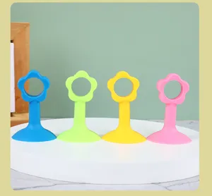 Bunte Silikon Blume Türstopper Wand Schutz Puffer Antikollision Türstopper Werkzeug