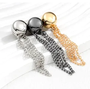 Magnetic pant cuff clips hem shortening device metal tassel chain anti dragging accessories