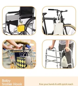 Universele kinderwagen haak voor tassen eenvoudige installatie handen vrij accessoire voor kar