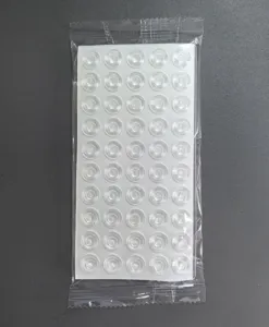 Transparente Silikon Puffer für Möbeltüren, selbstklebende Anschlagpuffer und Wandschutz.