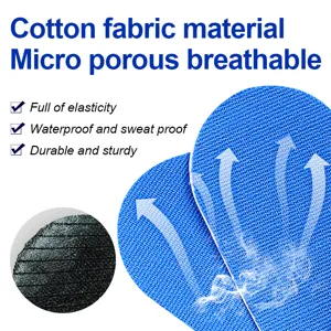 Breathable cotton fabric insoles with micro porous design, elastic and waterproof for daily use.