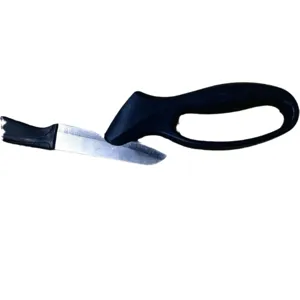 Portable mini knife sharpener with ergonomic handle for quick kitchen cooking tool sharpening.