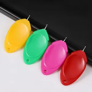 Plastic needle threader set, quick sewing thread guide tool for hand sewing and machine crafts