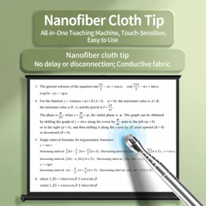 Telescopic touch screen pointer stylus for teachers, interactive whiteboard pen for classroom.