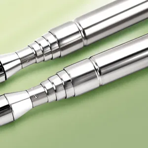 Telescopic pointer teaching stick for teachers, stainless steel extendable stylus pen