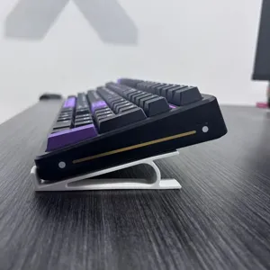 Ergonomischer weißer Tastaturständer Halter für Desktop Tippen, Erhöhung Anwendung.