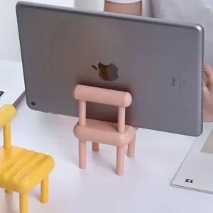 Cute chair phone stand desktop mini stool tablet holder cute cartoon lazy bracket