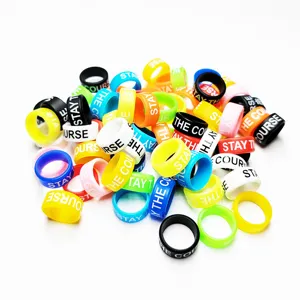 Colorful silicone handlebar grips anti-slip rings decorative bands for motorcycle