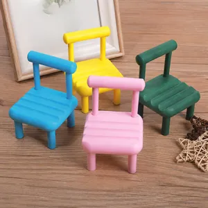 Cute mini chair phone holder desktop smartphone lazy stand multi-color cute bracket.