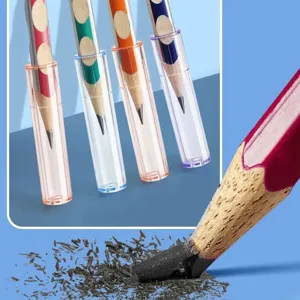 Transparante plastic potlood dopjes beschermende hoezen voor veiligheid op scholen