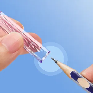 Transparante potloodpunt beschermkappen, anti-val en veilige puntbescherming voor school.