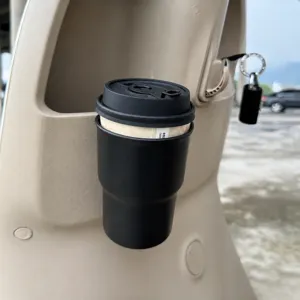 Electric vehicle cup holder motorcycle portable hanging storage beverage rack black universal