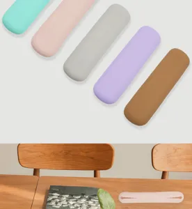 Portable silicone makeup brush case waterproof travel cosmetic storage organizer bag