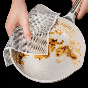 Strofinacci in Filo Metallico Multifunzione Panni per Pulizia a Rete Antigraffio Panno da Cucina in Filo d'Argento