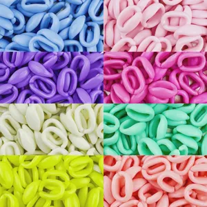10x16mm chainons en acrylique colores perles en vrac pour accessoires de bijoux DIY