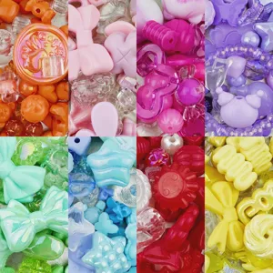 Mixed Acrylic Beads Random Bulk Assorted Charms For DIY Handmade Beaded Bracelets Phone Chains Jewelry Making Accessories