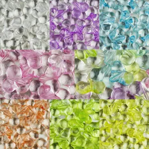 Acrylic peach heart loose beads 17x21mm colorful DIY jewelry making accessories