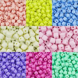 7x7mm acrylic square beads cubic spacer beads DIY handmade bracelet jewelry accessories