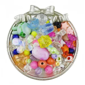 Mixed acrylic beads bulk DIY handmade bracelet phone chain pendant jewelry accessories.