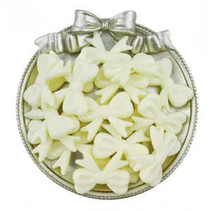 Acrylic bow vertical hole loose beads DIY jewelry accessories crafting materials for bracelet charm