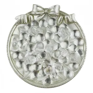 Transparent acrylic four-leaf clover loose beads, 17x21mm DIY jewelry making accessories.