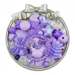 Mixed acrylic beads DIY charm bracelet phone chain pendant handmade jewelry accessories set
