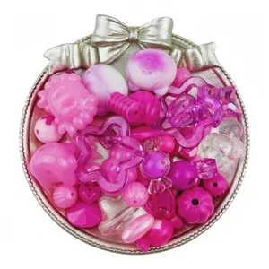 Mixed acrylic beads bulk loose beads DIY bracelet phone chain handmade jewelry accessories