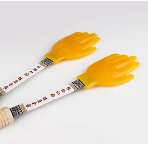 Silicone Meridian Tapping Massage Paddle Whole Body Scratching Palm Health Care Tool