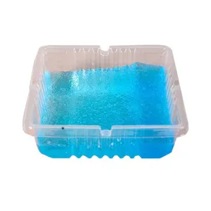 Posacenere usa e getta con polvere di gel estinguente blu, pulito portatile domestico.