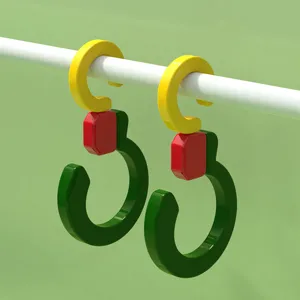 Crochet en S en Plastique Multifonctionnel Pivotant à 360 Degrés Pliable pour le Rangement à la Maison