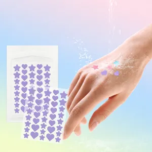 Hydrocolloid Acne Pimple Patch Star And Heart Blemish Spot Cover Invisible Hydrocolloid Face Skin Care Patches