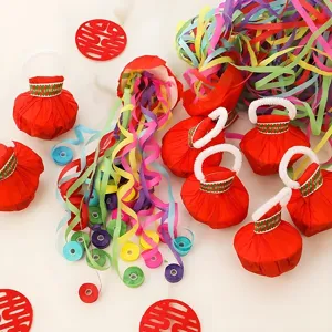 serpentine di carta lanciate a mano festa di nozze nastri colorati oggetti di scena decorativi