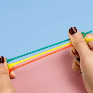 Colorful elastic silicone shoelaces for lazy people, convenient no-tie stretchy laces for sneakers.