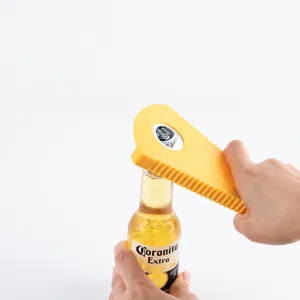 Multi-functional bottle opener jar opener anti-slip kitchen tool for beer cans easily