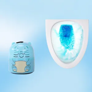 Blue bear toilet bowl cleaner automatic deodorant cleaning tablet fresh ocean scent bathroom tool