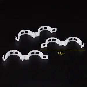 Clips en plastique blanc pour plantes grimpantes fixation de legumes et tomates 7.5cm