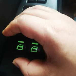 Fluorescent car window switch stickers luminous lift button decals interior accessories