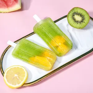 Diy homemade ice pop mold with lids, food grade safe popsicle maker for summer treats.