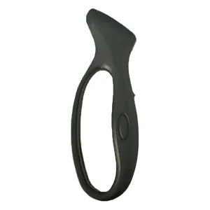 Portable mini knife sharpener for kitchen use, ergonomic handle design for easy sharpening.