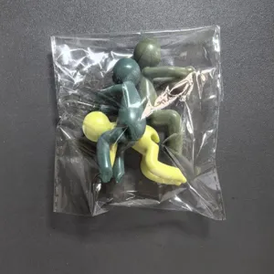 Plastik Pflanzenwachstum Unterstützung Clips, süße kletternde kleine Figuren für grüne Pflanzen.