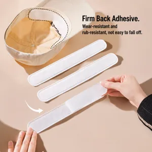 Disposable hat sweat guards adhesive anti-dirty collar liner pads for baseball caps