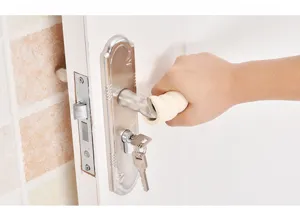Foam door handle cover anti-collision protector soft grip for home bedroom interior doors.