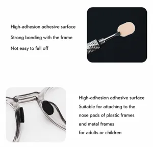 Coussinets de nez en eponge antiderapants pour lunettes support pont de nez souple.